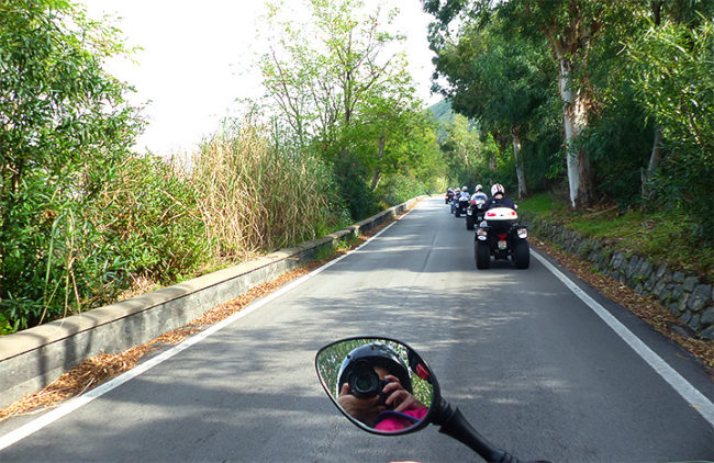 quad sur l'île de Vulcano