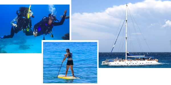 Baptême de plongée, stand up paddle et maxi catamaran pour un séminaire décalé