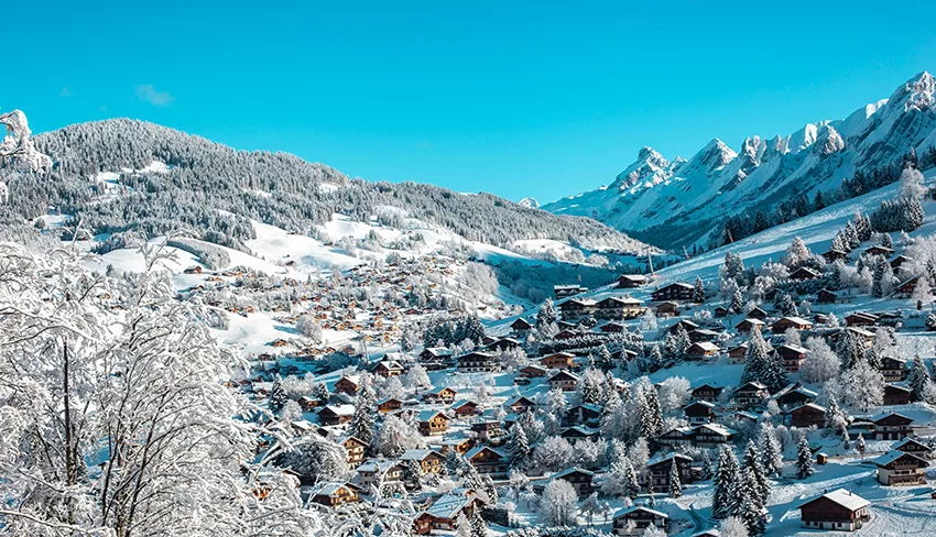 le charme de la montagne en hiver